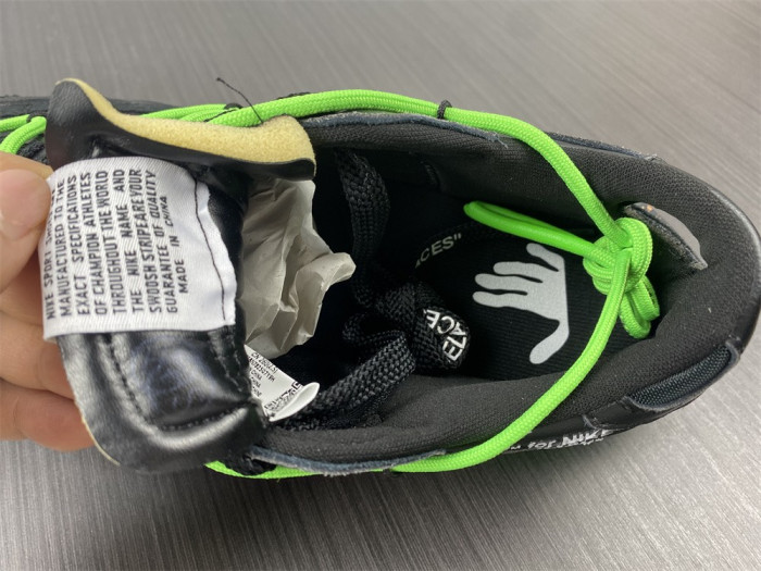 Off-White x Nike Blazer Low "Black / Green" DH7863-001