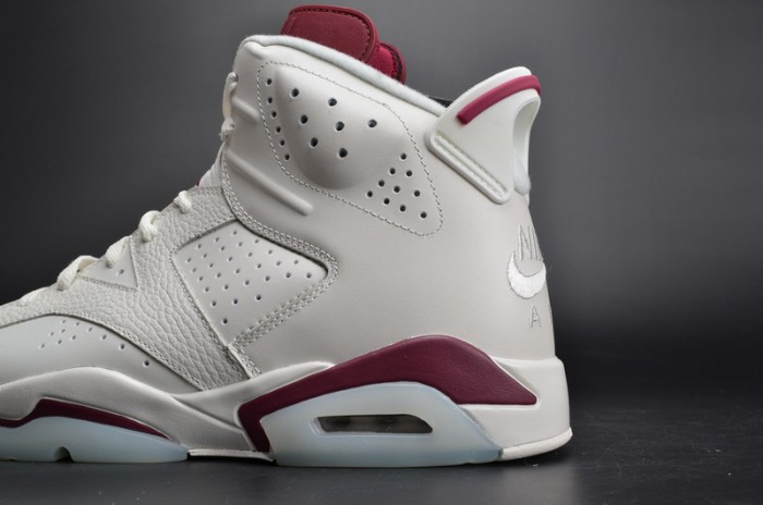 Air Jordan 6 Retro “Maroon” white 384664-116