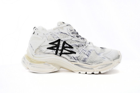 BALCIA Runner Graffiti White