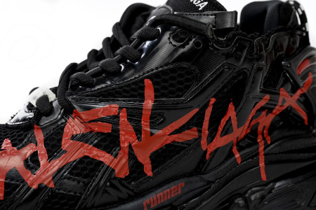 balcia runner black and red characters Ba*len*cia*ga