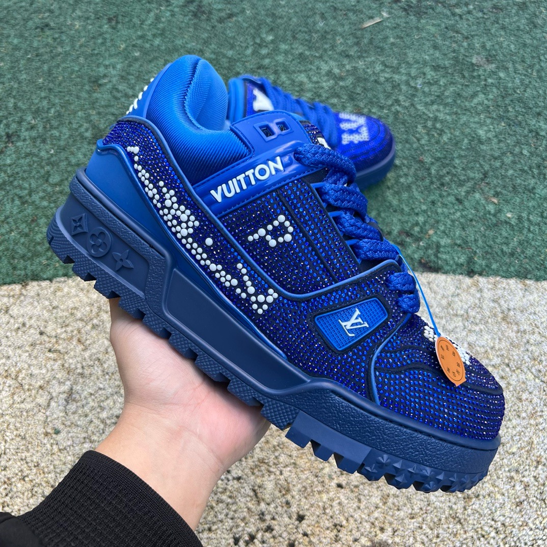 lv trainer maxi full of Di*m*nds blue